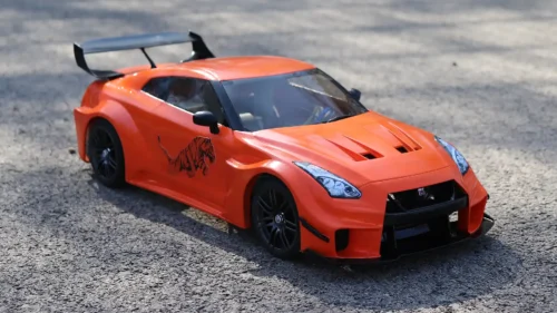 RC Nissan GT-R BodyKit r35 Liberty Walk Silhouette model STL file