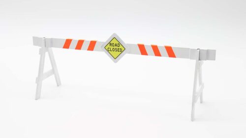 3D printable Road Block for cars