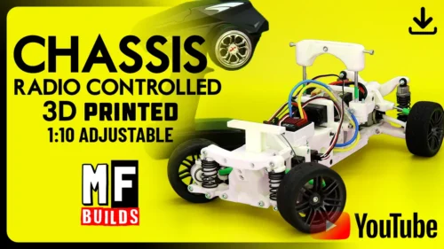 1/10 custom made 3d printed rc car chassis destiny