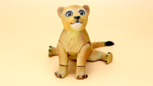 Lion Cub STL file for 3D printing