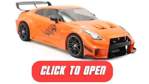 3Dprinted RC Nissan GT-R r35 Liberty Walk Silhouette