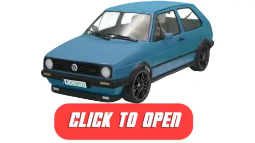 3Dprinted RC VolksWagen Golf mk2