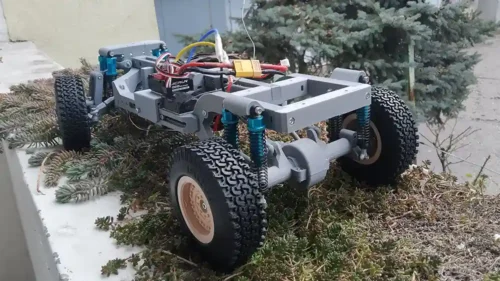 3D printable 1/10 RC car Chassis under development