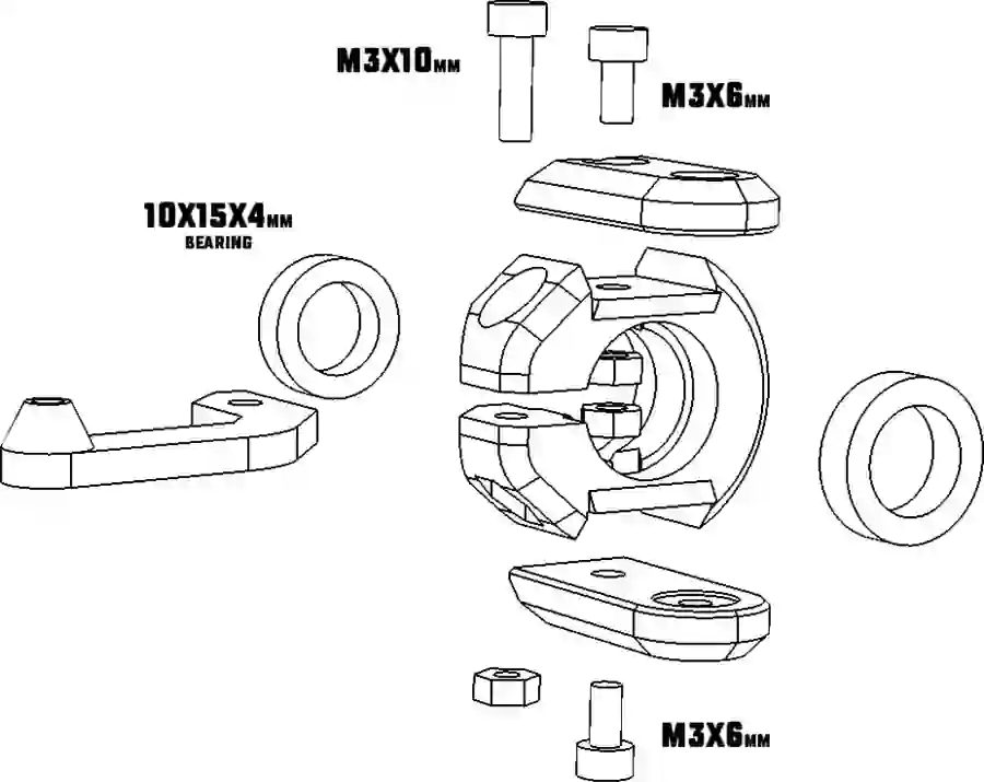 INFINITY Troopy Truck Chassis with ANY Wheelbase, Rear&Front Track fully adjustable!