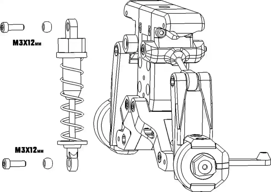 INFINITY Troopy Truck Chassis with ANY Wheelbase, Rear&Front Track fully adjustable!