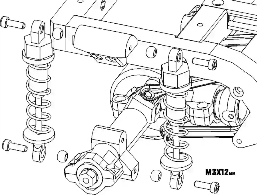 INFINITY Troopy Truck Chassis with ANY Wheelbase, Rear&Front Track fully adjustable!